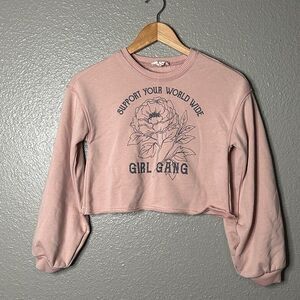 JOYFOLIE MIA JOY Girl Gang Oversized sleeve sweatshirt